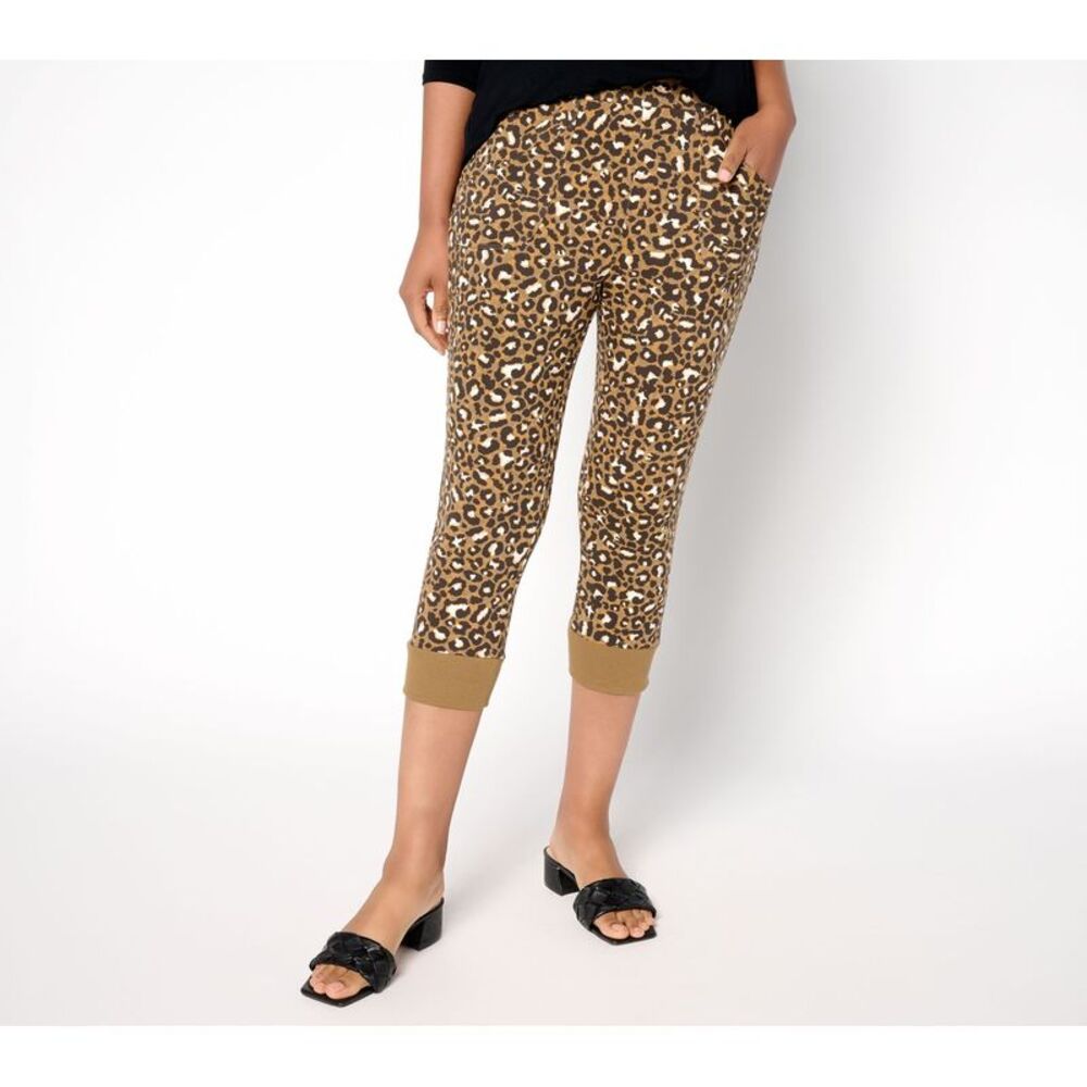 Gloria Vanderbilt Women's Petite Pants 2XP Knit Capri Multi-colored